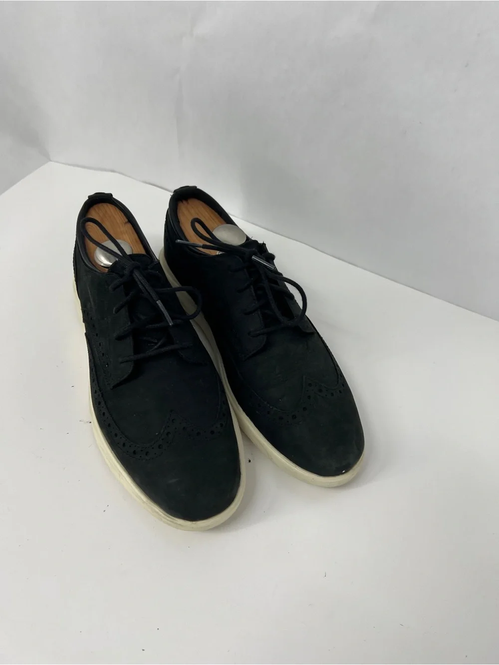 Cole Haan zero grand Black Wingtip Casual Lace-Up Shoes